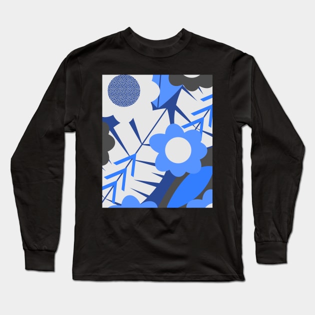 Fantastic jungle in blue Long Sleeve T-Shirt by cocodes